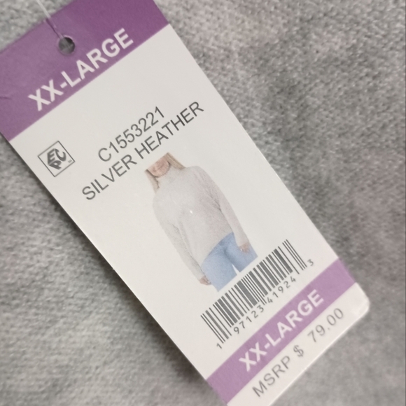 NWT Vince Camuto Silver Heather Turtleneck Sweater  🩶 XXL - Picture 7 of 9